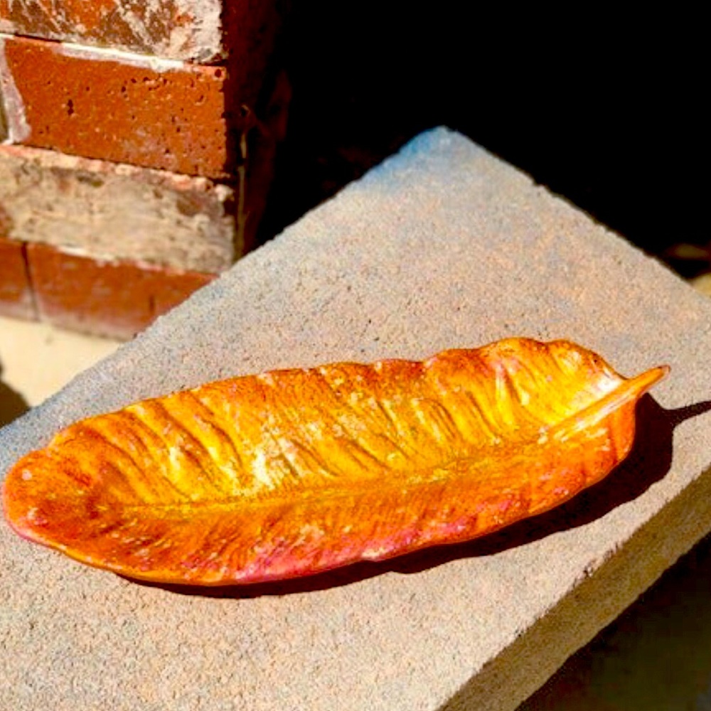 Resin Feather Trinket dish